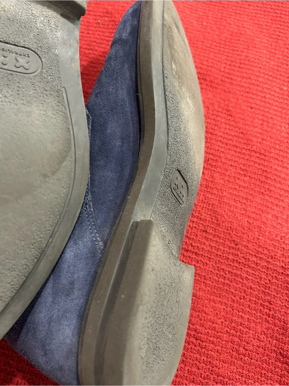 Brunomagli Italian Men's Suede Chukka Boots in Navy Blue